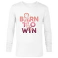 thumbnail image 1 of Disney Minnie Mouse Sports Basketball Dunk Born to Win - Long Sleeve T-Shirt for Men - Customized-White, 1 of 5