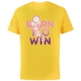 thumbnail image 1 of Disney Minnie Mouse Sports Basketball Dunk Born to Win - Short Sleeve Cotton T-Shirt for Adults - Customized-Yellow, 1 of 5