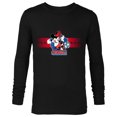 thumbnail image 1 of Disney Minnie Mouse Sports Goal Winning Kick Soccer Ball - Long Sleeve T-Shirt for Men - Customized-Black, 1 of 5