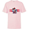 thumbnail image 1 of Disney Minnie Mouse Sports Goal Winning Kick Soccer Ball - Short Sleeve T-Shirt for Kids - Customized-Soft Pink, 1 of 5