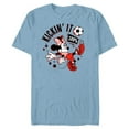 thumbnail image 1 of Disney Minnie Mouse Sports Soccer Kickin’ It 100% Football - Short Sleeve Blended T-Shirt for Adults - Customized-Ocean Blue, 1 of 5