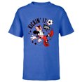 thumbnail image 1 of Disney Minnie Mouse Sports Soccer Kickin’ It 100% Football - Short Sleeve T-Shirt for Kids - Customized-Royal, 1 of 5