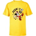 thumbnail image 1 of Disney Minnie Mouse Sports Soccer Kickin’ It 100% Football - Short Sleeve T-Shirt for Kids - Customized-Yellow, 1 of 5