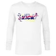 thumbnail image 1 of Disney Minnie Mouse Sports Soccer Let’s Kick It Football - Long Sleeve T-Shirt for Men - Customized-White, 1 of 5