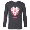 thumbnail image 1 of Disney Minnie Mouse Sports Soccer Team Minnie 28 Football - Long Sleeve T-Shirt for Men - Customized-Charcoal Heather, 1 of 5