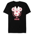 thumbnail image 1 of Disney Minnie Mouse Sports Soccer Team Minnie 28 Football - Short Sleeve Blended T-Shirt for Adults - Customized-Black, 1 of 5