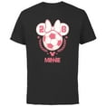 thumbnail image 1 of Disney Minnie Mouse Sports Soccer Team Minnie 28 Football - Short Sleeve Cotton T-Shirt for Adults - Customized-Black, 1 of 5