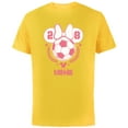 thumbnail image 1 of Disney Minnie Mouse Sports Soccer Team Minnie 28 Football - Short Sleeve Cotton T-Shirt for Adults - Customized-Yellow, 1 of 5
