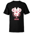 thumbnail image 1 of Disney Minnie Mouse Sports Soccer Team Minnie 28 Football - Short Sleeve T-Shirt for Kids - Customized-Black, 1 of 5