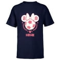 thumbnail image 1 of Disney Minnie Mouse Sports Soccer Team Minnie 28 Football - Short Sleeve T-Shirt for Kids - Customized-Navy, 1 of 5