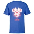 thumbnail image 1 of Disney Minnie Mouse Sports Soccer Team Minnie 28 Football - Short Sleeve T-Shirt for Kids - Customized-Royal, 1 of 5