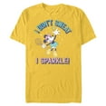 thumbnail image 1 of Disney Minnie Mouse Sports Tennis I Don’t Sweat, I Sparkle! - Short Sleeve Blended T-Shirt for Adults - Customized-Yellow, 1 of 5
