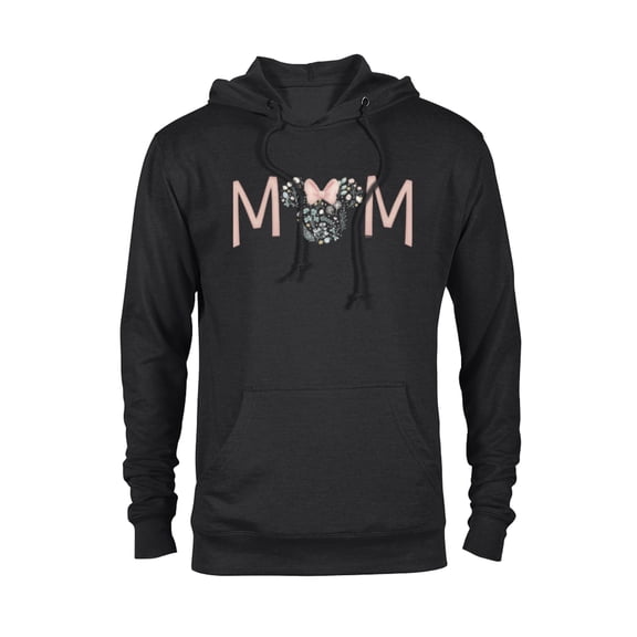 Disney Minnie Mouse Spring Florals Mom - Pullover Hoodie for Adults - Customized-Black