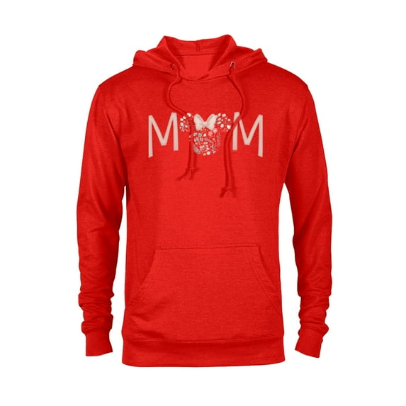 Disney Minnie Mouse Spring Florals Mom - Pullover Hoodie for Adults - Customized-Red Heather