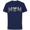thumbnail image 1 of Disney Minnie Mouse Spring Florals Mom - Short Sleeve Cotton T-Shirt for Adults - Customized-Navy, 1 of 5
