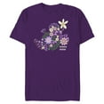 thumbnail image 1 of Disney Minnie Mouse Spring Flowers Botanical Floral Garden - Short Sleeve Blended T-Shirt for Adults - Customized-Purple, 1 of 5