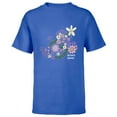 thumbnail image 1 of Disney Minnie Mouse Spring Flowers Botanical Floral Garden - Short Sleeve T-Shirt for Kids - Customized-Royal, 1 of 5