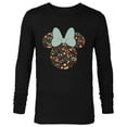 thumbnail image 1 of Disney Minnie Mouse Spring Head Icon with Bow Springtime - Long Sleeve T-Shirt for Men - Customized-Black, 1 of 5