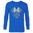 thumbnail image 1 of Disney Minnie Mouse Spring Head Icon with Bow Springtime - Long Sleeve T-Shirt for Men - Customized-Navy, 1 of 5