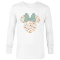 thumbnail image 1 of Disney Minnie Mouse Spring Head Icon with Bow Springtime - Long Sleeve T-Shirt for Men - Customized-White, 1 of 5