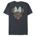 thumbnail image 1 of Disney Minnie Mouse Spring Head Icon with Bow Springtime - Short Sleeve Blended T-Shirt for Adults - Customized-Navy Heather, 1 of 5