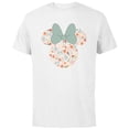 thumbnail image 1 of Disney Minnie Mouse Spring Head Icon with Bow Springtime - Short Sleeve Cotton T-Shirt for Adults - Customized-White, 1 of 5