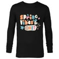 thumbnail image 1 of Disney Minnie Mouse Spring Vibes Only Springtime - Long Sleeve T-Shirt for Men - Customized-Black, 1 of 5