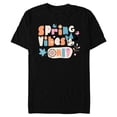 thumbnail image 1 of Disney Minnie Mouse Spring Vibes Only Springtime - Short Sleeve Blended T-Shirt for Adults - Customized-Black, 1 of 5