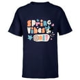 thumbnail image 1 of Disney Minnie Mouse Spring Vibes Only Springtime - Short Sleeve T-Shirt for Kids - Customized-Navy, 1 of 5