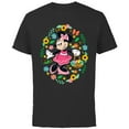 thumbnail image 1 of Disney Minnie Mouse Springtime Easter Egg Hunt - Short Sleeve Cotton T-Shirt for Adults - Customized-Black, 1 of 5