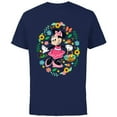 thumbnail image 1 of Disney Minnie Mouse Springtime Easter Egg Hunt - Short Sleeve Cotton T-Shirt for Adults - Customized-Navy, 1 of 5