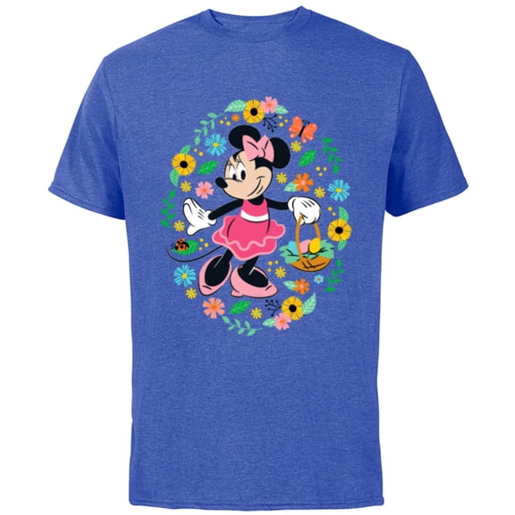 Disney Minnie Mouse Springtime Easter Egg Hunt - Short Sleeve Cotton T-Shirt for Adults - Customized-Royal Heather