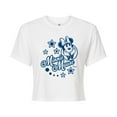 thumbnail image 1 of Disney - Minnie Mouse Stars - Juniors Cropped Cotton Blend T-Shirt, 1 of 5