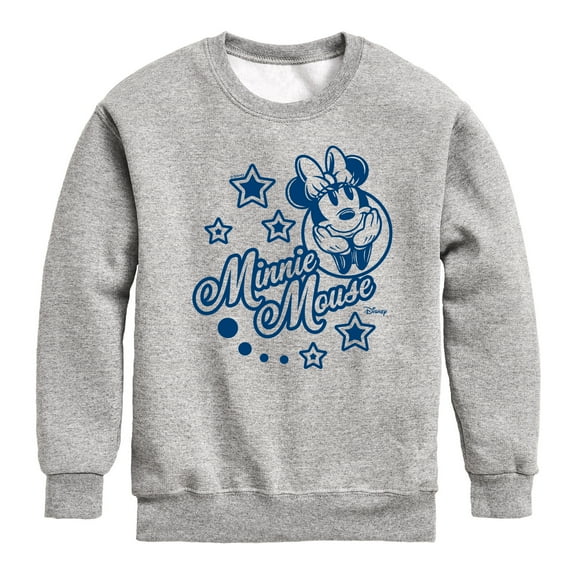 Disney - Minnie Mouse Stars - Toddler & Youth Crewneck Fleece Sweatshirt