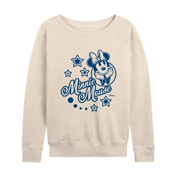 Disney - Minnie Mouse Stars - Women's Lightweight French Terry Long Sleeve Shirt