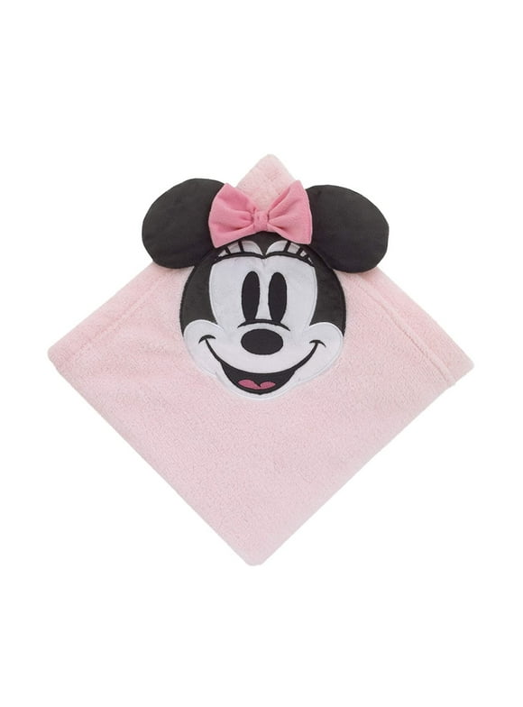 Disney Minnie Mouse Super Soft Corner Applique Baby Blanket with 3D Ears & Bow