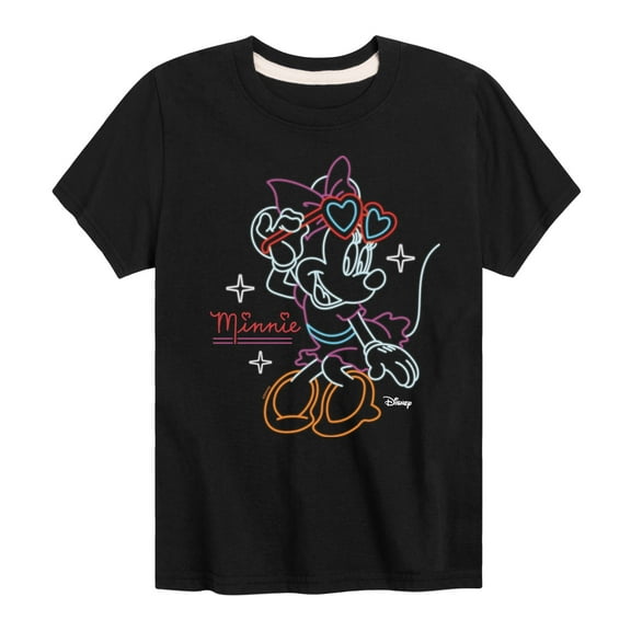 Disney - Minnie Mouse Superstar Pose - Youth Short Sleeve Graphic T-Shirt