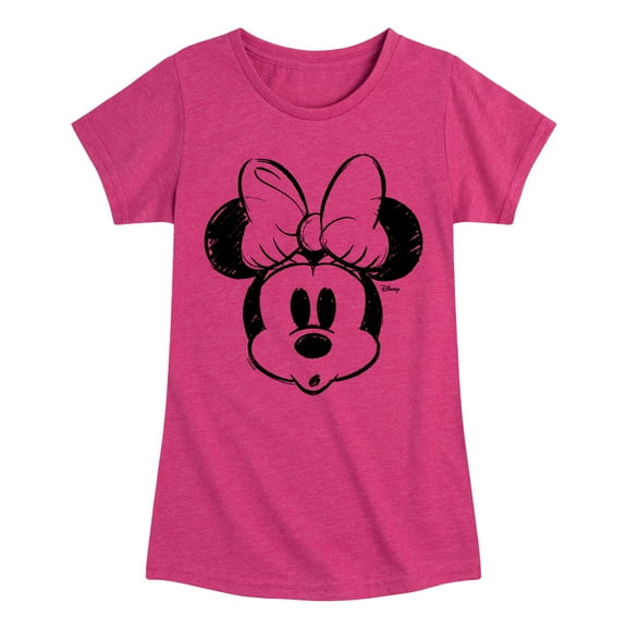 Disney - Minnie Mouse - Surprised Minnie - Toddler & Youth Girls Short Sleeve Graphic T-Shirt