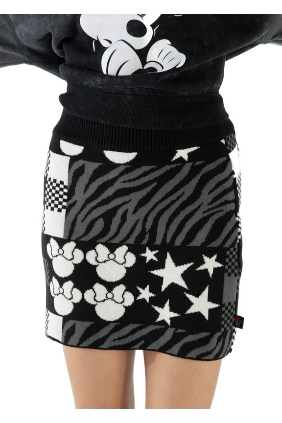 Minnie Mouse Sweater Skirt Plaid Adult