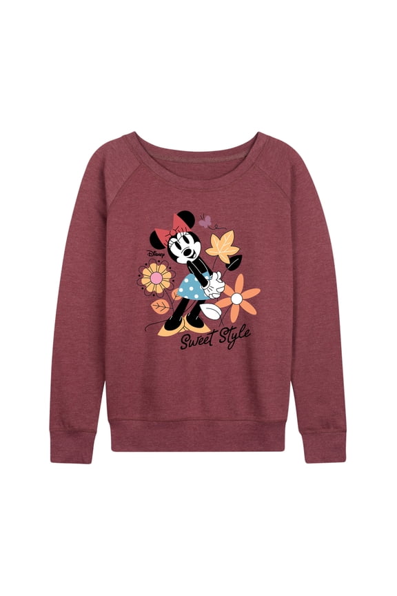 - Minnie Mouse - Sweet Style - Women's Lightweight French Terry Long Sleeve Shirt