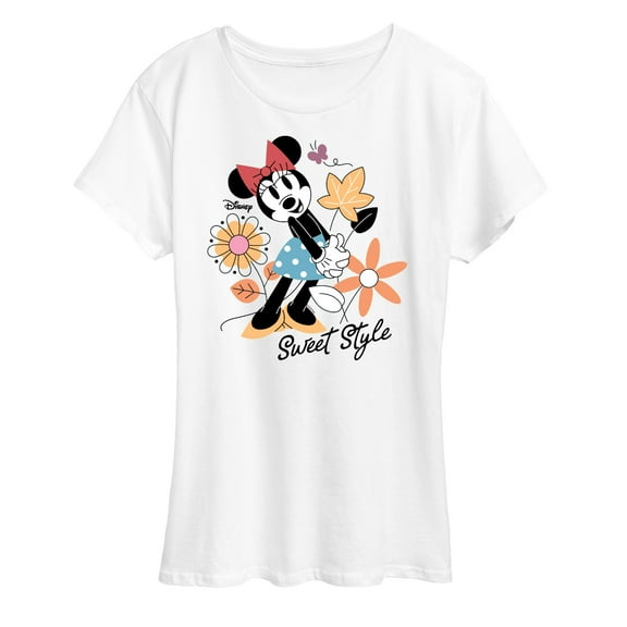 Disney - Minnie Mouse - Sweet Style - Women's Short Sleeve Graphic T-Shirt