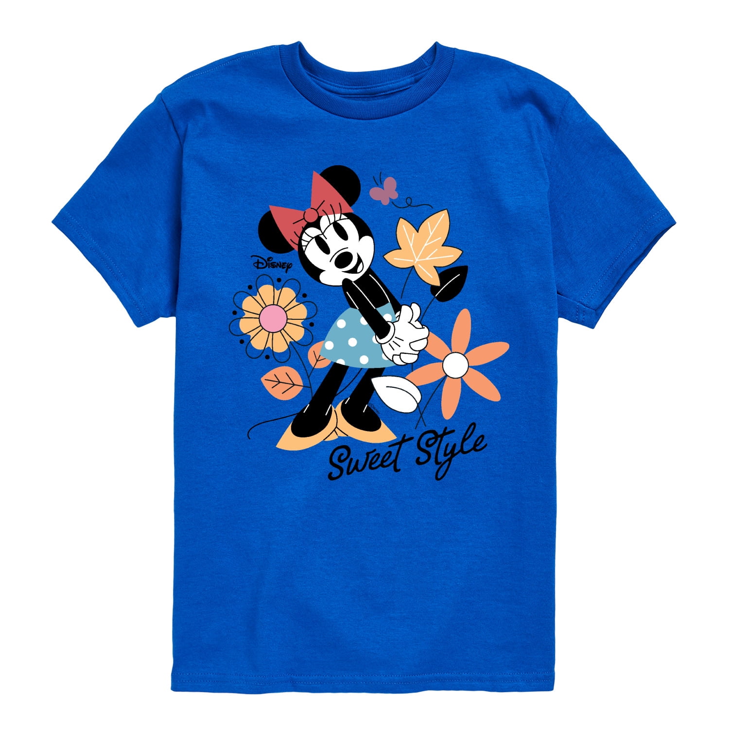 Disney - Minnie Mouse Sweet Style - Youth Short Sleeve Graphic T-Shirt ...