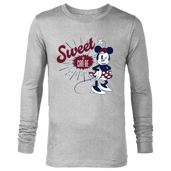 Disney Minnie Mouse Sweet as Can Be Retro Vintage - Long Sleeve T-Shirt for Men - Customized-Athletic Heather
