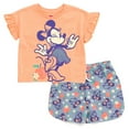 thumbnail image 1 of Disney Minnie Mouse T-Shirt and Chambray Shorts Outfit Set Infant to Big Kid, 1 of 5