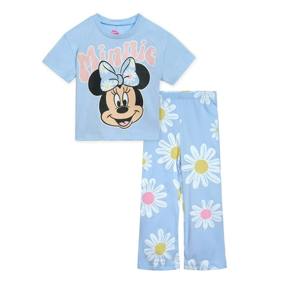 Disney Minnie Mouse T-Shirt and Flare Leggings Outfit Set Toddler to Big Kid