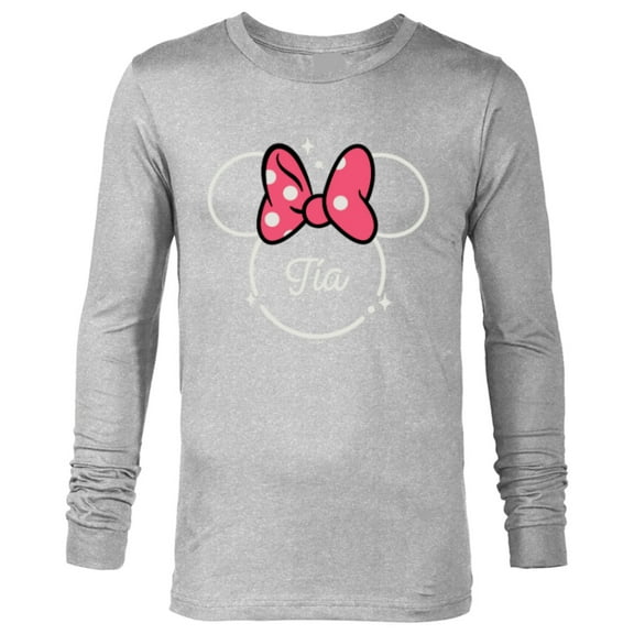 Disney Minnie Mouse Tía Aunt Head Icon Magic Día de la Madre - Long Sleeve T-Shirt for Men - Customized-Athletic Heather