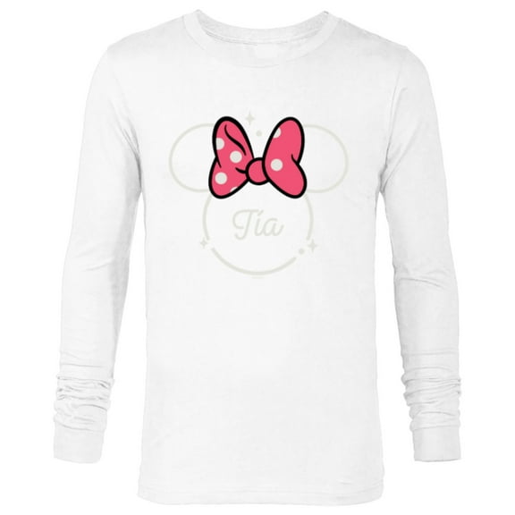 Disney Minnie Mouse Tía Aunt Head Icon Magic Día de la Madre - Long Sleeve T-Shirt for Men - Customized-White