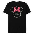 thumbnail image 1 of Disney Minnie Mouse Tía Aunt Head Icon Magic Día de la Madre - Short Sleeve Blended T-Shirt for Adults - Customized-Black, 1 of 5