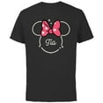 thumbnail image 1 of Disney Minnie Mouse Tía Aunt Head Icon Magic Día de la Madre - Short Sleeve Cotton T-Shirt for Adults - Customized-Black, 1 of 5