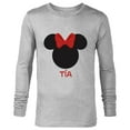 thumbnail image 1 of Disney Minnie Mouse Tía Aunt Red Bow Family Día de la Madre - Long Sleeve T-Shirt for Men - Customized-Athletic Heather, 1 of 5